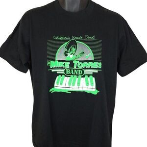 Mike Torres Band T Shirt Vintage 80s Latin Variety Music Made In USA Mens Size L